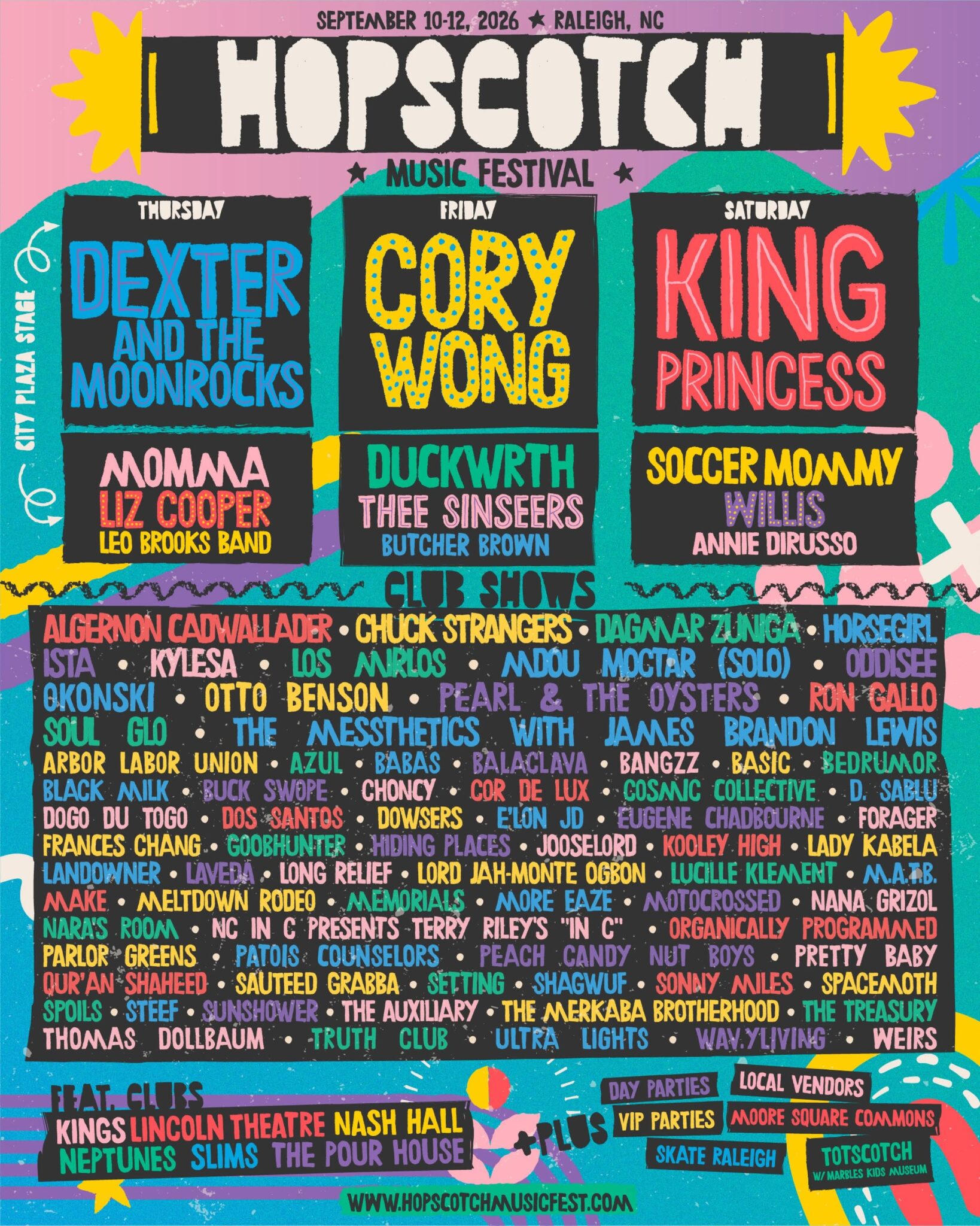 Dexter and The Moonrocks 2026–2027 concert poster